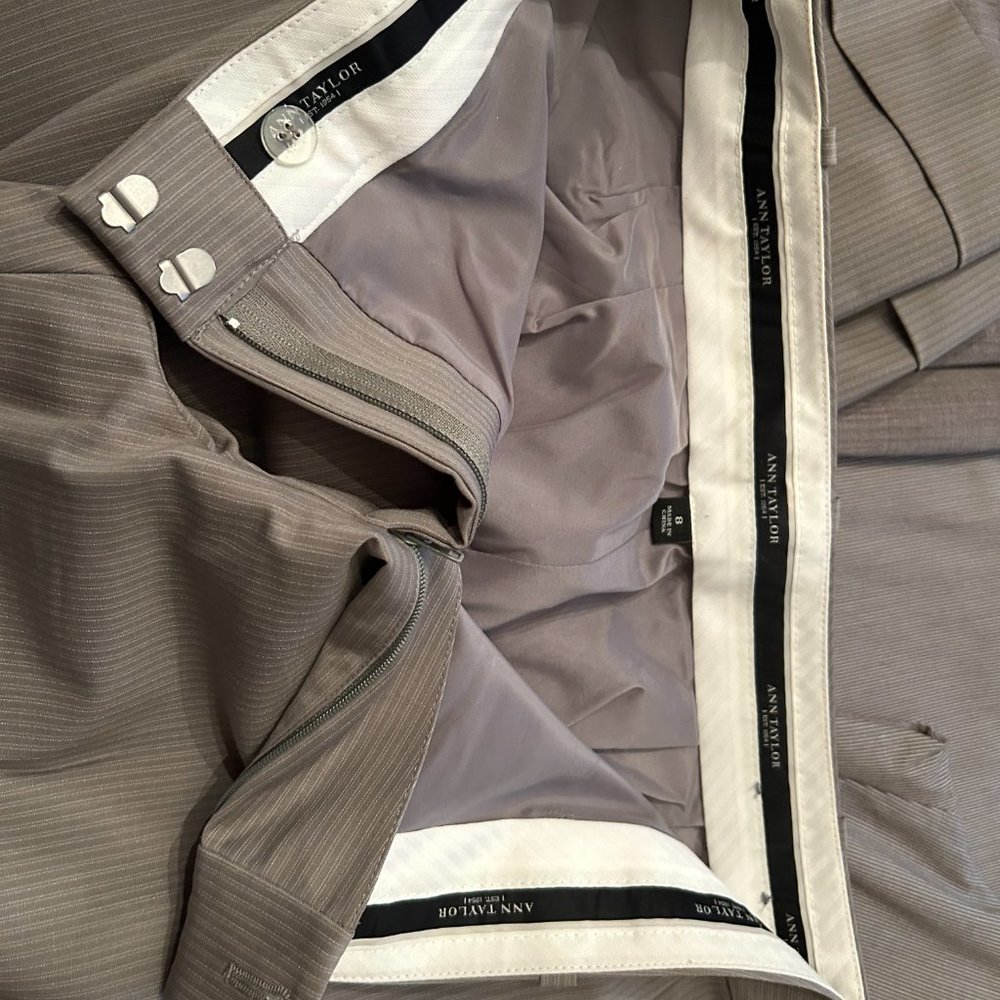 Grey Low Cut Wide Leg Trousers - image 2